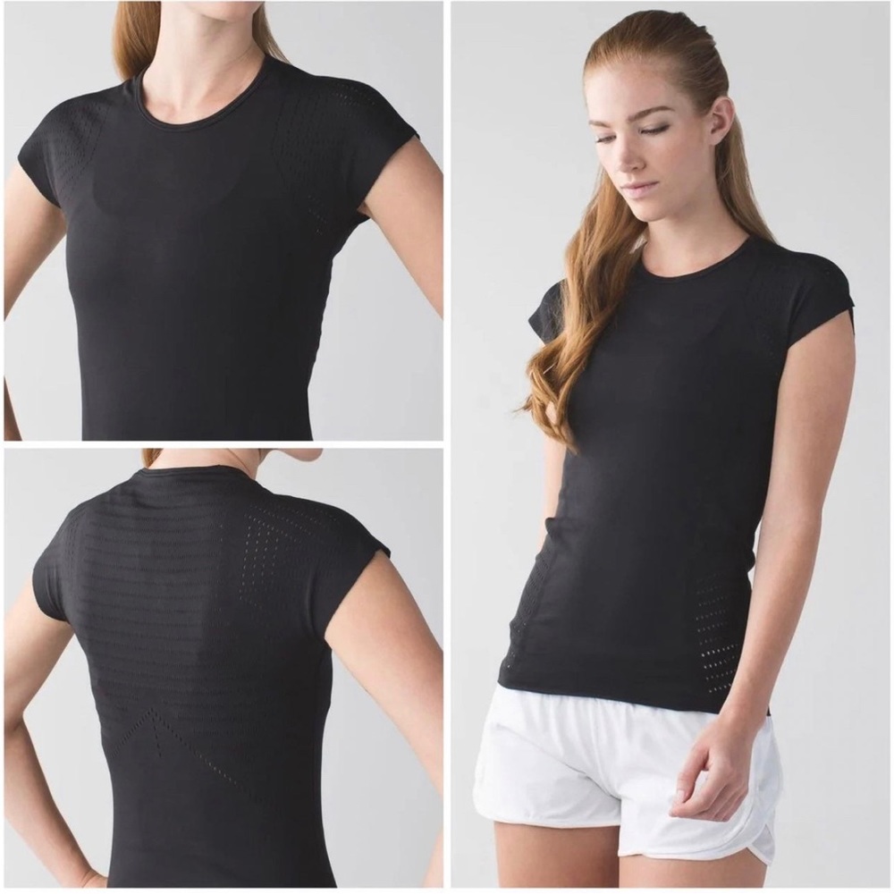 Lululemon Time Warp Short Sleeve Slim Fit Ventilated Top